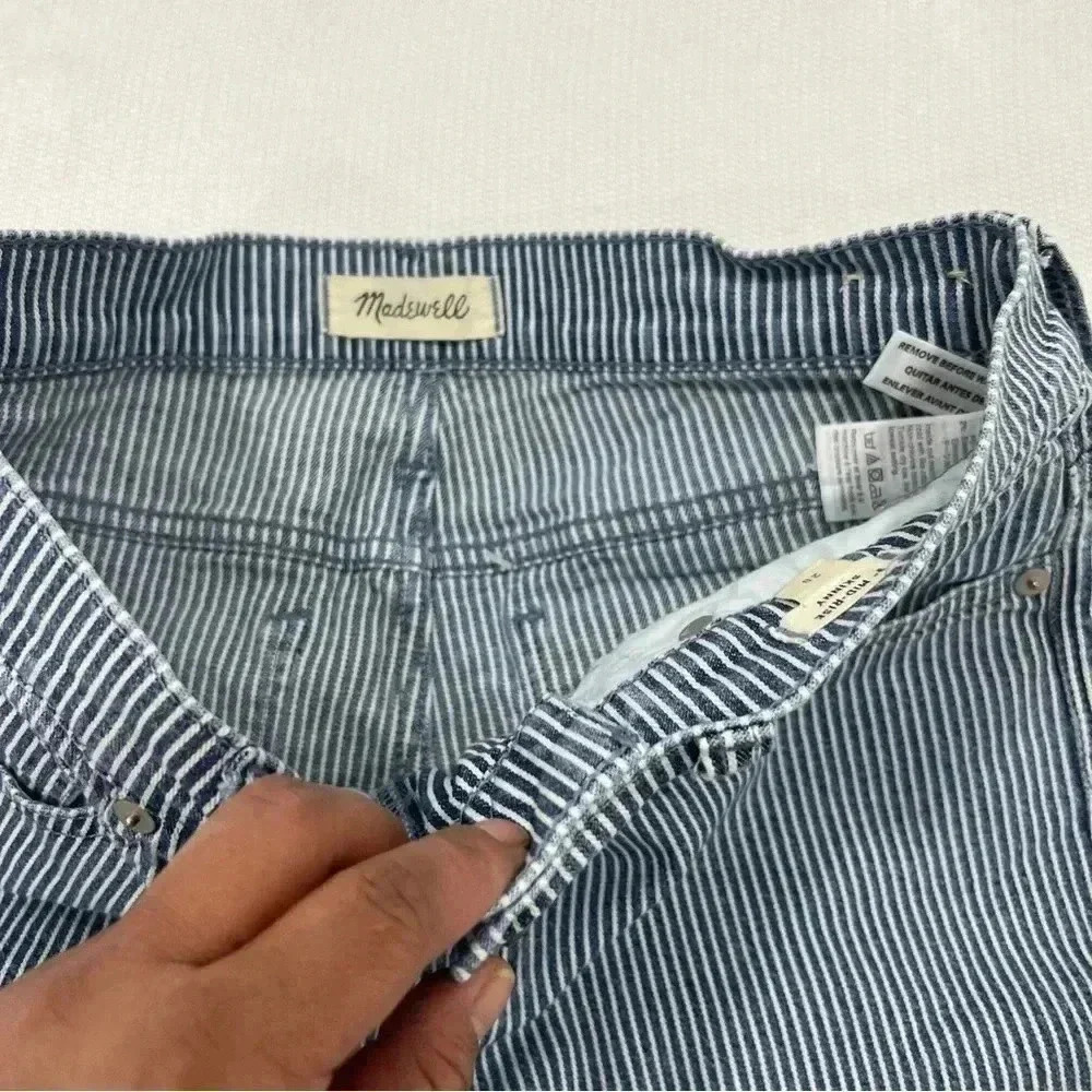 Madewell 9" Mid-Rise Skinny Jeans in Piper Stripe (Size 28 - Picture 7 of 13